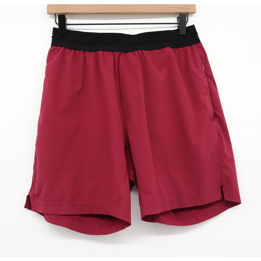 Rhone Men's Mako Gym Athleisure Unlined Shorts Burgundy Sz M